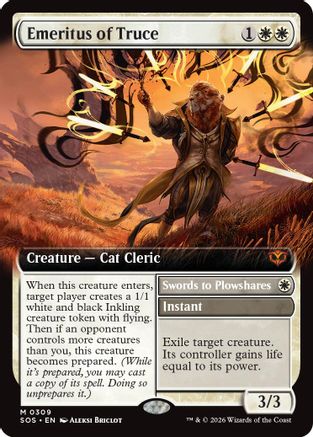 Emeritus of Truce (Extended Art) (SOS-309)  - Secrets of Strixhaven