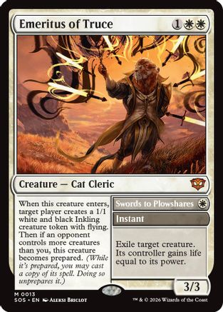 Emeritus of Truce (SOS-013)  Foil - Secrets of Strixhaven