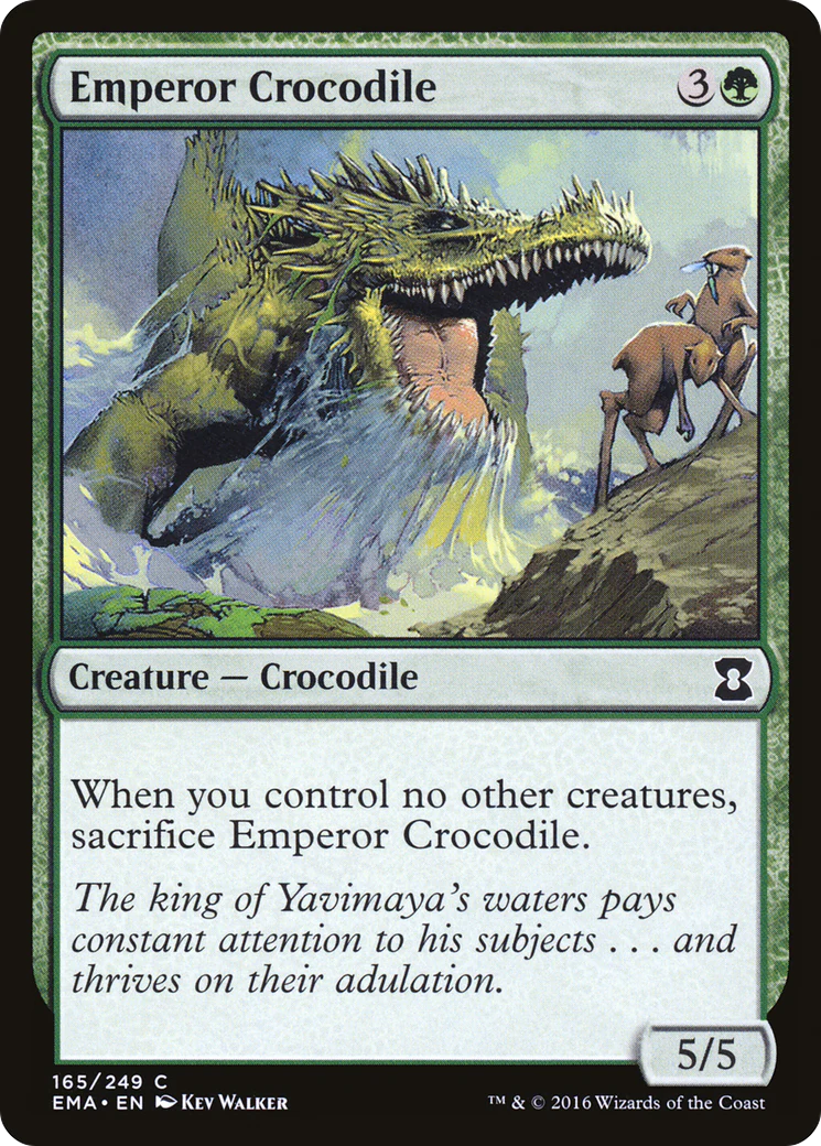 Emperor Crocodile (EMA-165)  Foil - Eternal Masters