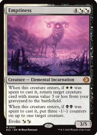 Emptiness (ECL-222) Foil - Lorwyn Eclipsed