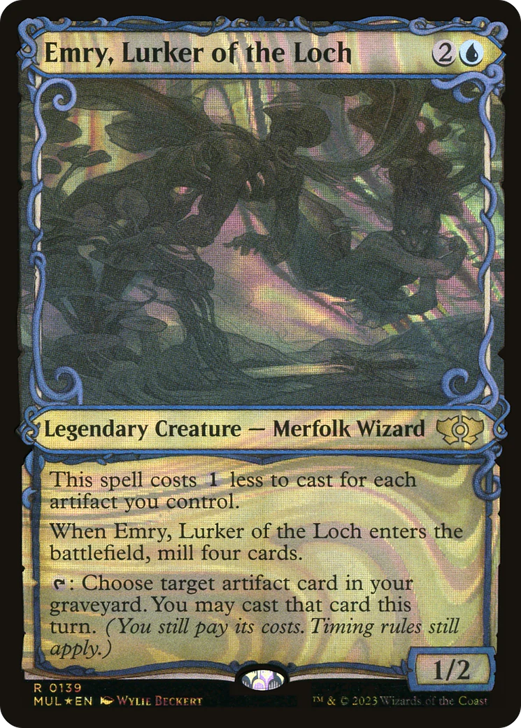 Emry, Lurker of the Loch (Halo Foil) (MUL-139)  Foil - Multiverse Legends: (Showcase)