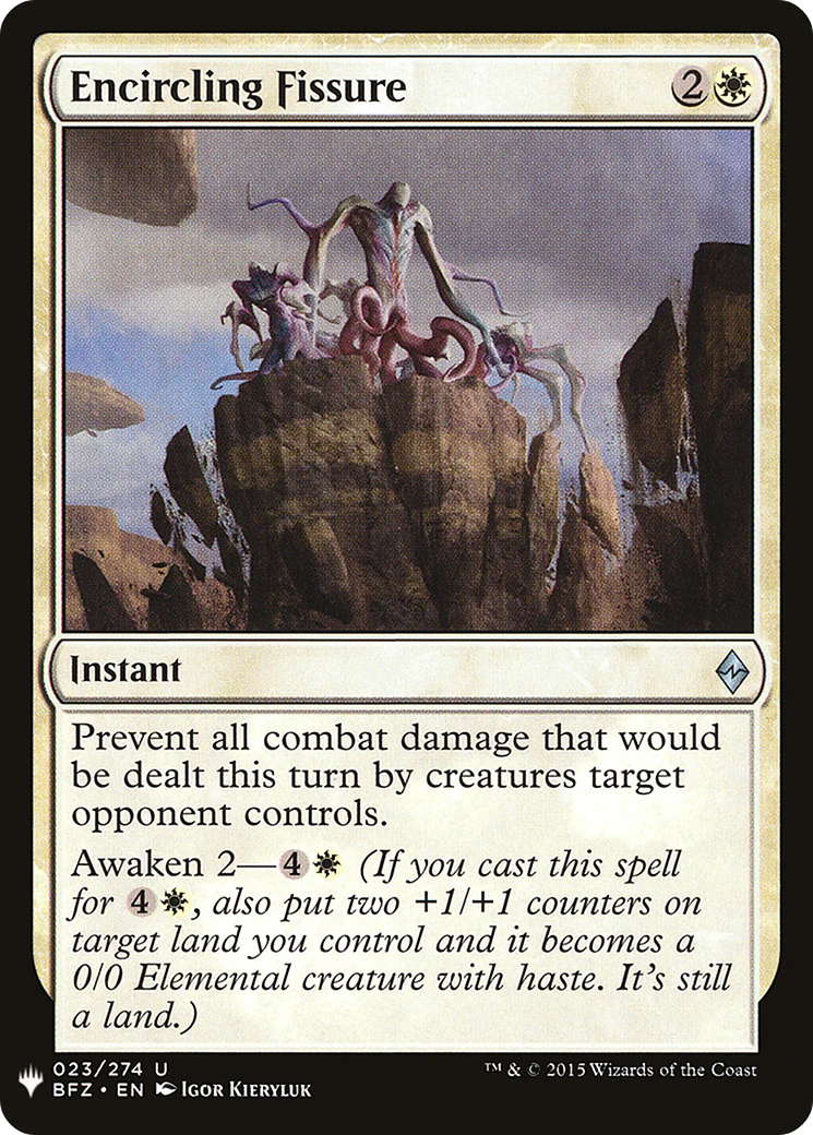 Encircling Fissure (LIST-023)  - The List