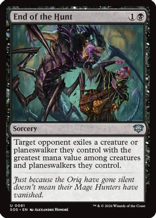 End of the Hunt (SOS-081)  Foil - Secrets of Strixhaven