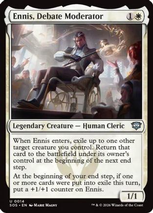 Ennis, Debate Moderator (SOS-014)  Foil - Secrets of Strixhaven