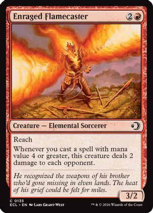 Enraged Flamecaster (ECL-135) Foil - Lorwyn Eclipsed