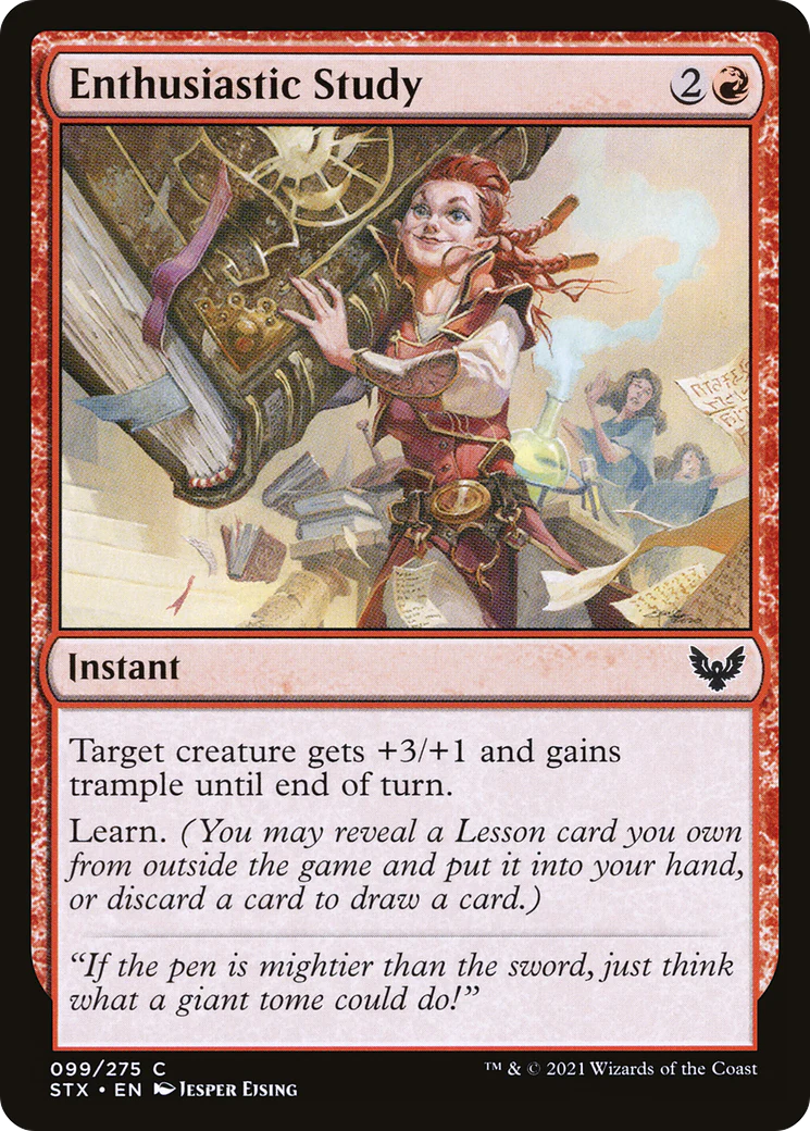 Enthusiastic Study (STX-099) Foil - Strixhaven: School of Mages