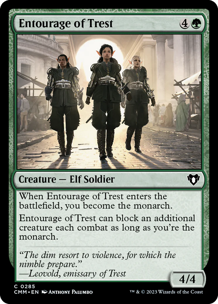 Entourage of Trest (CMM-285)  Foil - Commander Masters