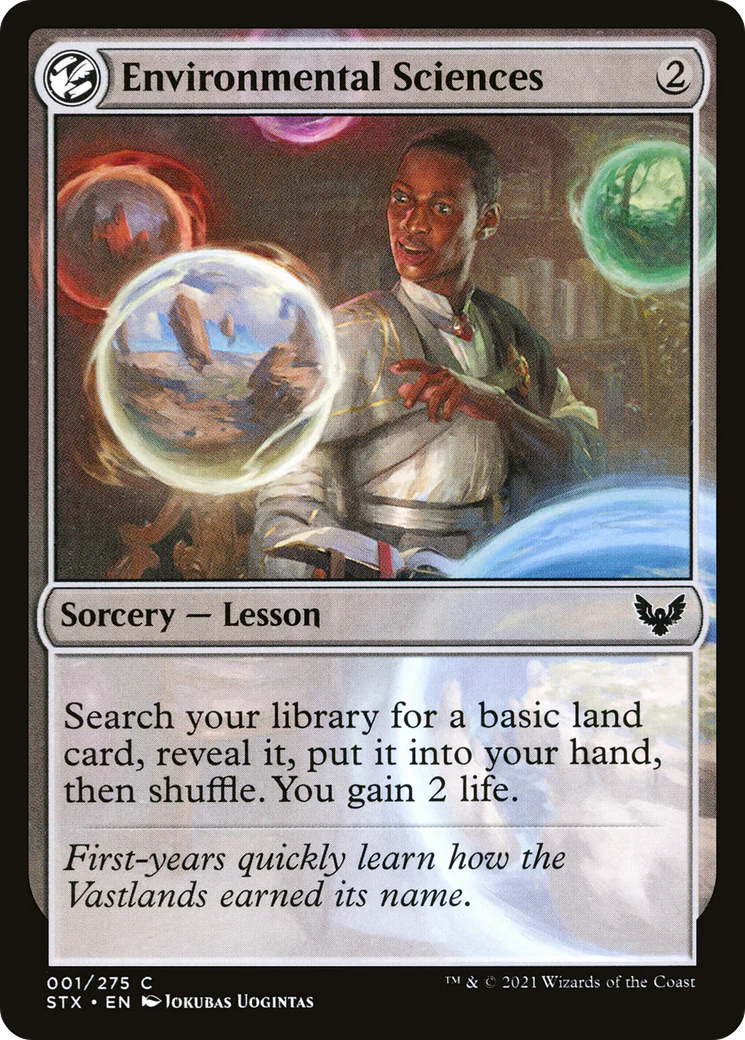 Environmental Sciences (STX-001)  Foil - Strixhaven: School of Mages: (lesson)