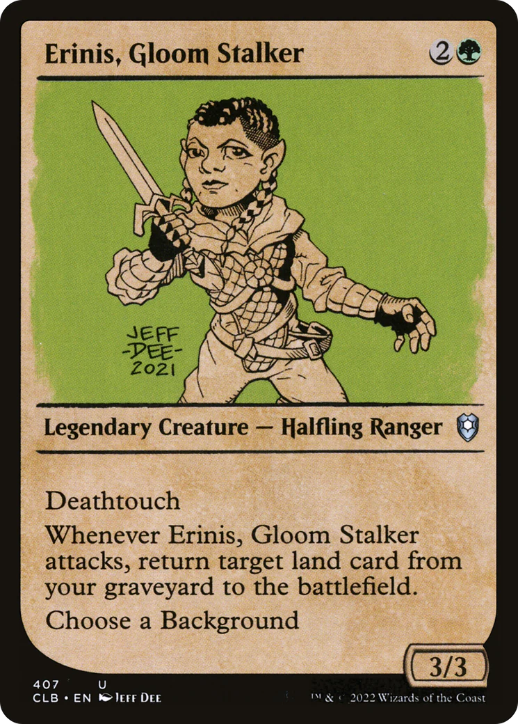 Erinis, Gloom Stalker (Showcase) (CLB-407)  Foil - Commander Legends: Battle for Baldur's Gate: (Showcase)