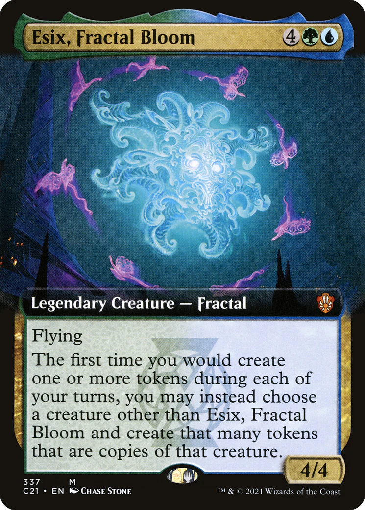 Esix, Fractal Bloom (Extended Art) (C21-337)  - Commander 2021: (Extended Art)