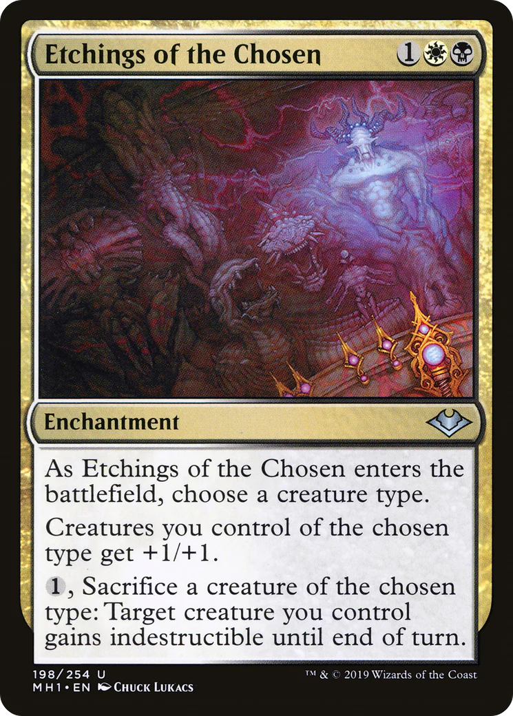Etchings of the Chosen (MH1-198)  Foil - Modern Horizons