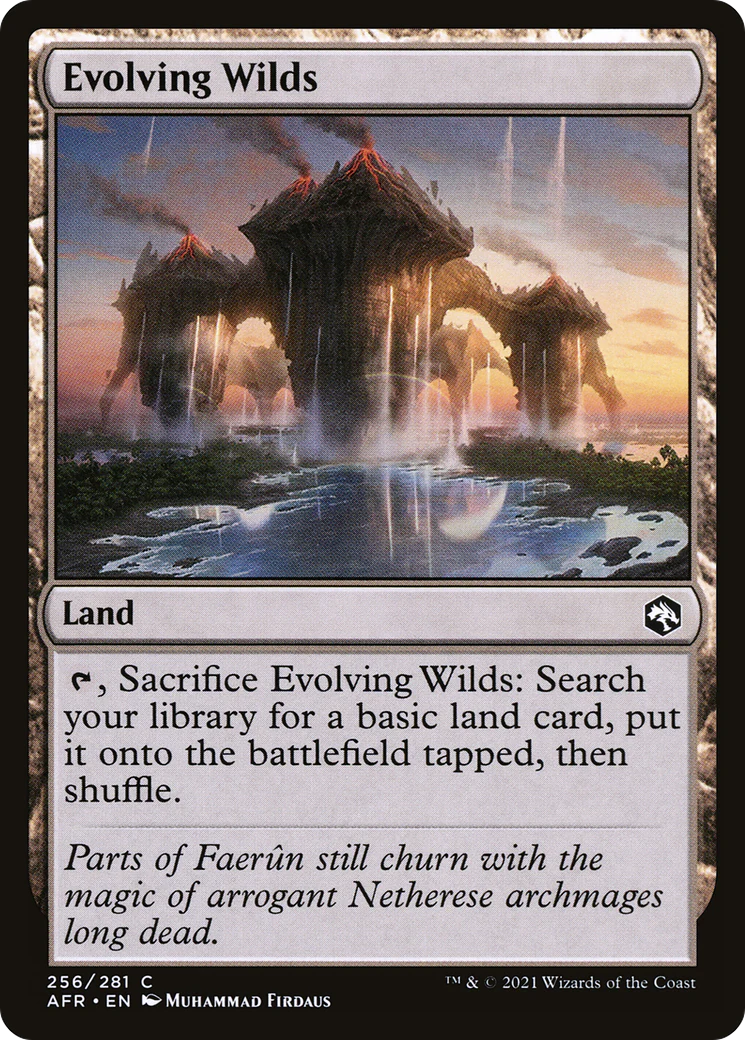 Evolving Wilds (AFR-256)  Foil - Adventures in the Forgotten Realms