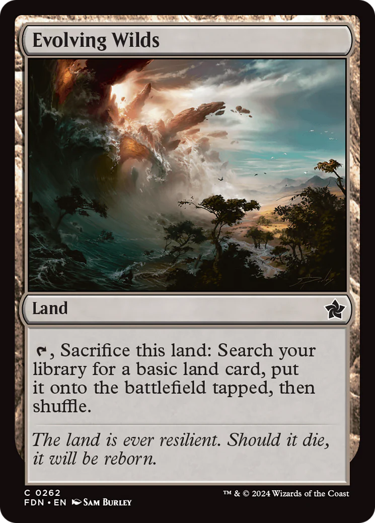 Evolving Wilds (FDN-262)  Foil - Foundations