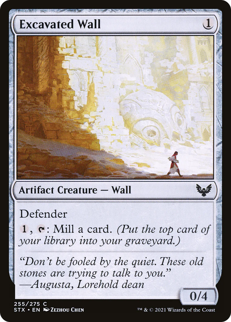 Excavated Wall (STX-255)  - Strixhaven: School of Mages