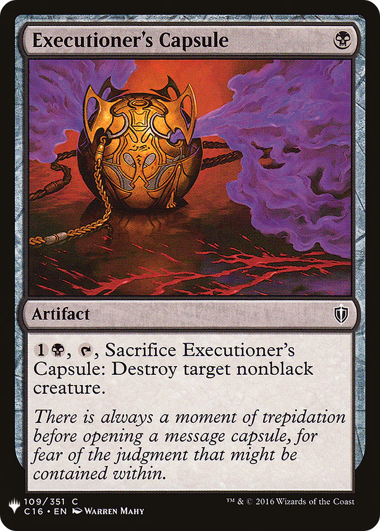 Executioner's Capsule (LIST-C16-109)  - The List