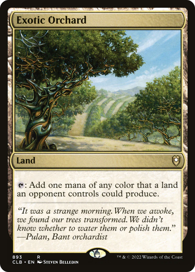 Exotic Orchard (CLB-893)  - Commander Legends: Battle for Baldur's Gate
