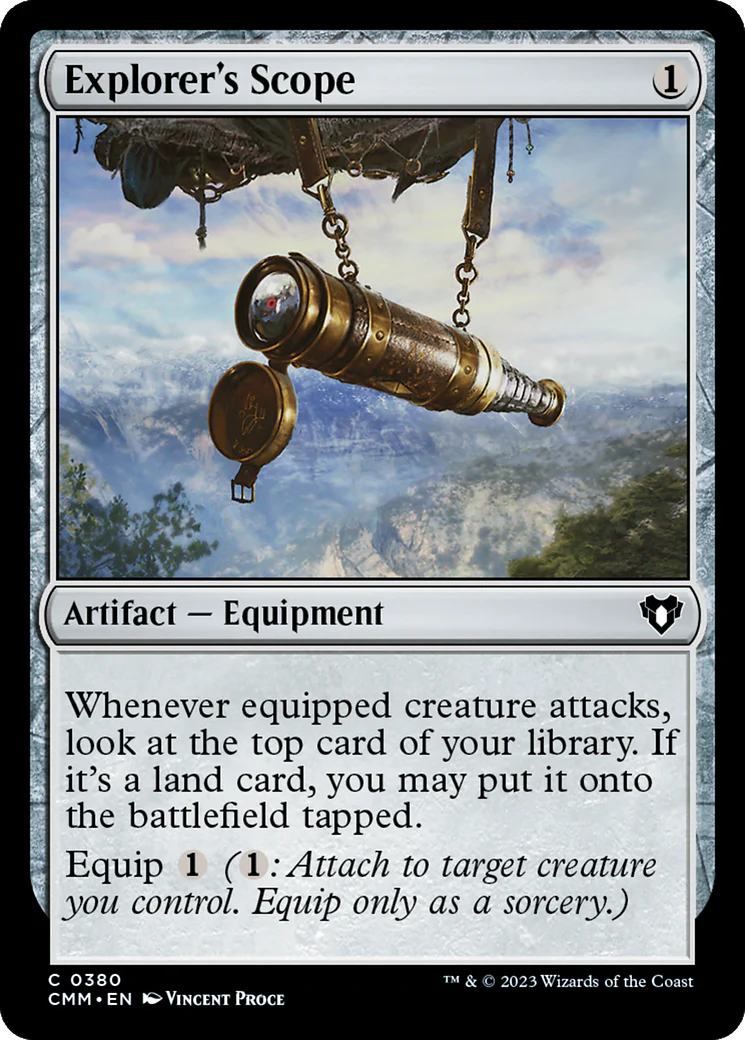 Explorer's Scope (CMM-380) Foil - Commander Masters