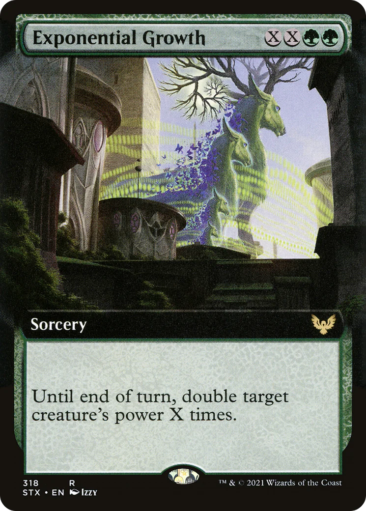 Exponential Growth (Extended Art) (STX-318)  Foil - Strixhaven: School of Mages: (Extended Art)