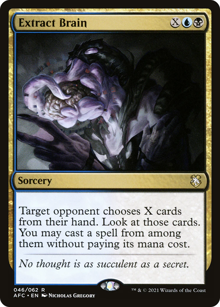 Extract Brain (AFC-046) - Adventures in the Forgotten Realms Commander