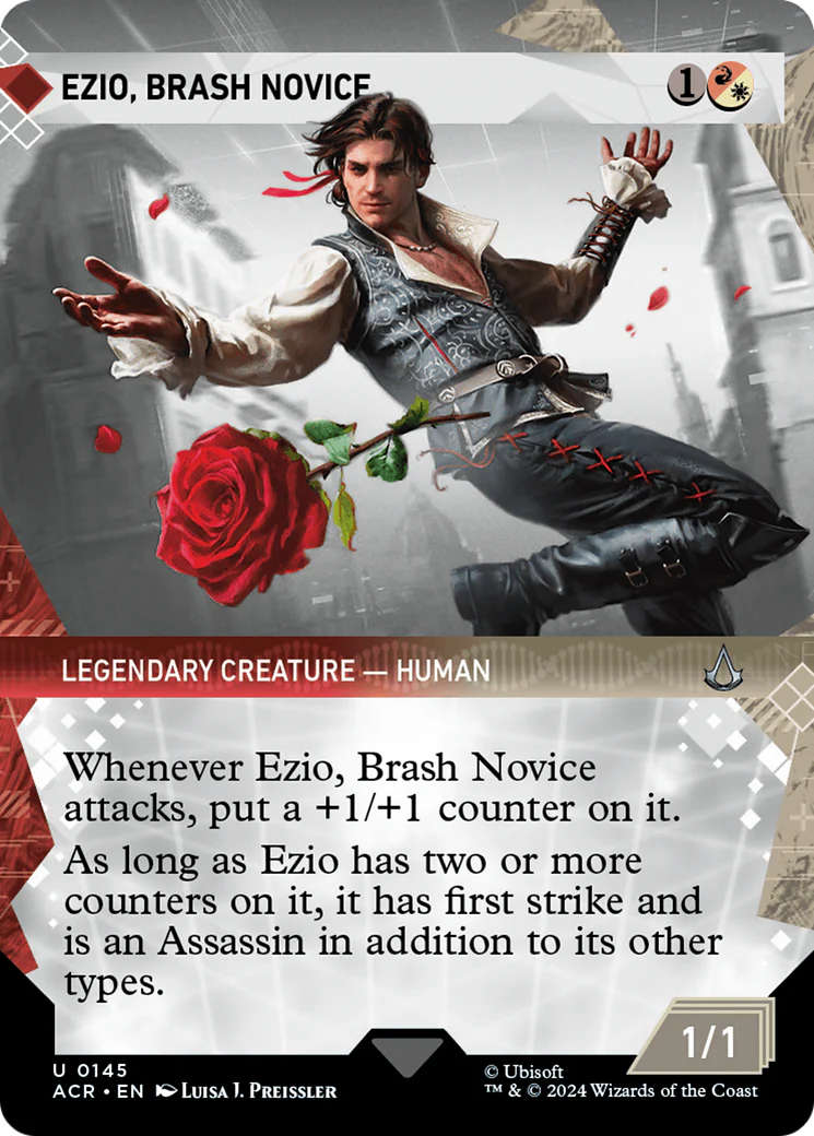 Ezio, Brash Novice (Showcase) (ACR-145)  Foil - Assassin's Creed: (Showcase) (Borderless)