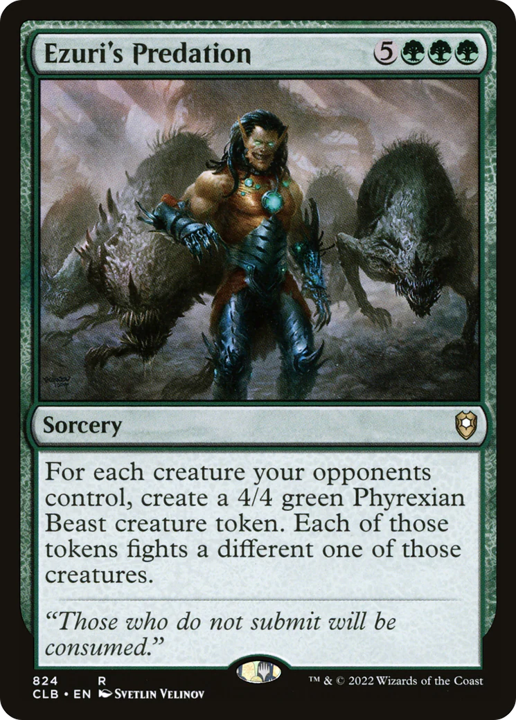 Ezuri's Predation (CLB-824)  - Commander Legends: Battle for Baldur's Gate