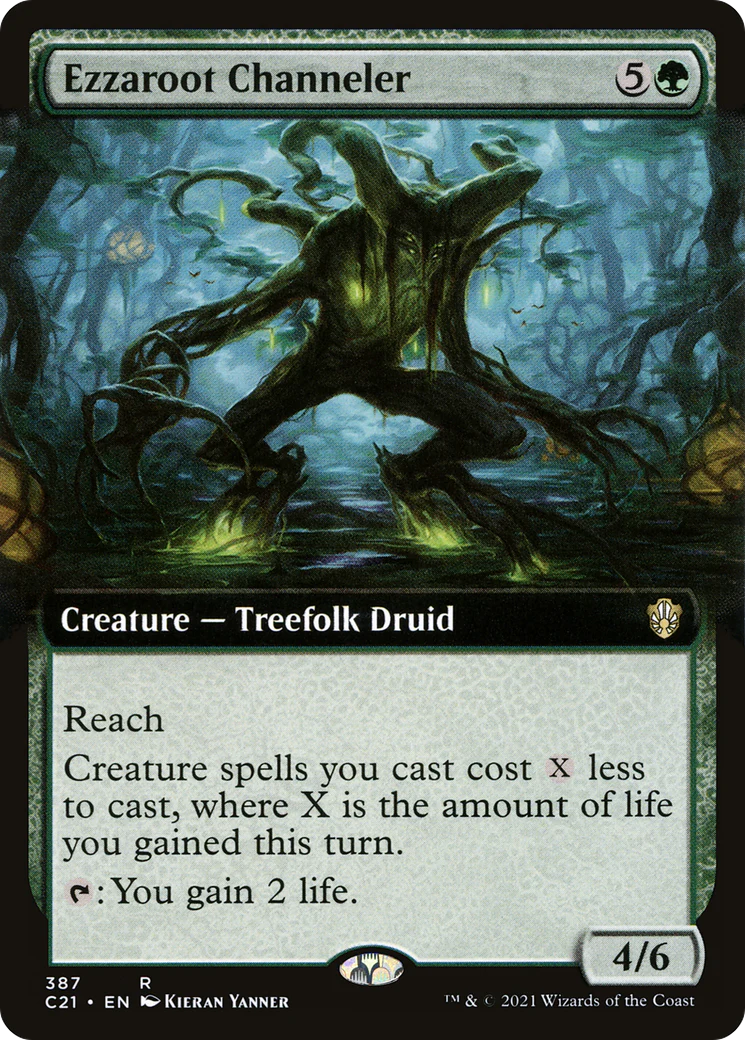 Ezzaroot Channeler (Extended Art) (C21-387)  - Commander 2021: (Extended Art)