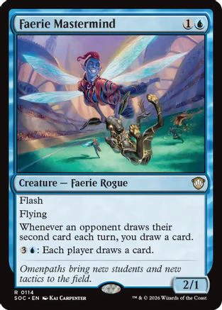 Faerie Mastermind (SOC-114)  - Commander: Secrets of Strixhaven
