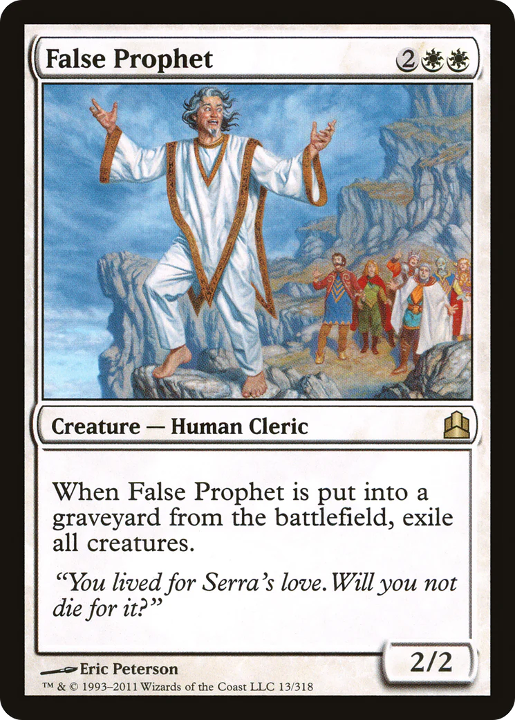 False Prophet (CMD-013)  - Commander 2011