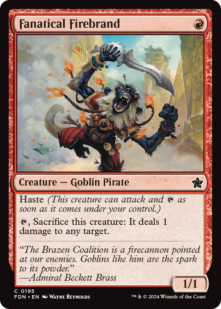 Fanatical Firebrand (FDN-195)  - Foundations