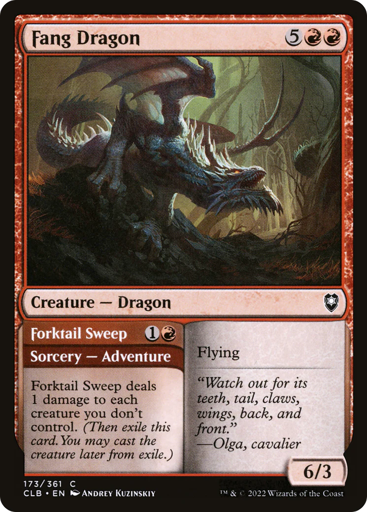 Fang Dragon (CLB-173) Foil - Commander Legends: Battle for Baldur's Gate