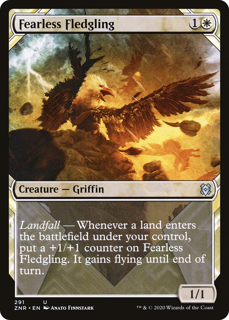 Fearless Fledgling (Showcase) (ZNR-291)  Foil - Zendikar Rising