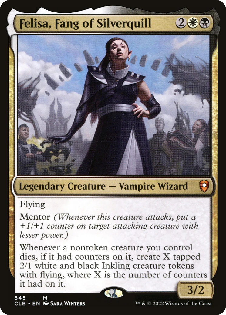 Felisa, Fang of Silverquill (CLB-845)  - Commander Legends: Battle for Baldur's Gate