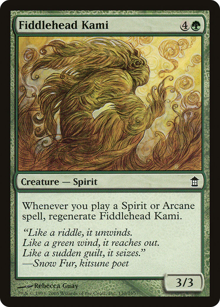 Fiddlehead Kami (SOK-130)  Foil - Saviors of Kamigawa
