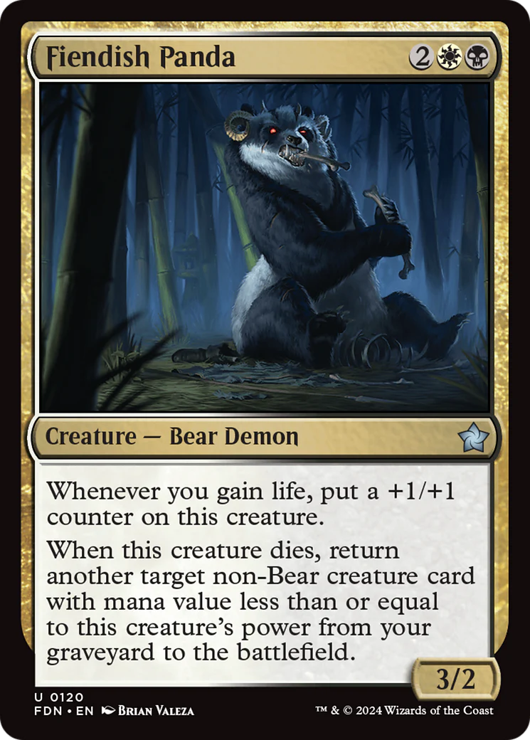 Fiendish Panda (FDN-120)  - Foundations