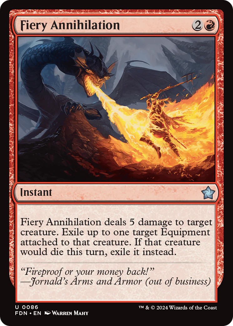 Fiery Annihilation (FDN-086)  - Foundations