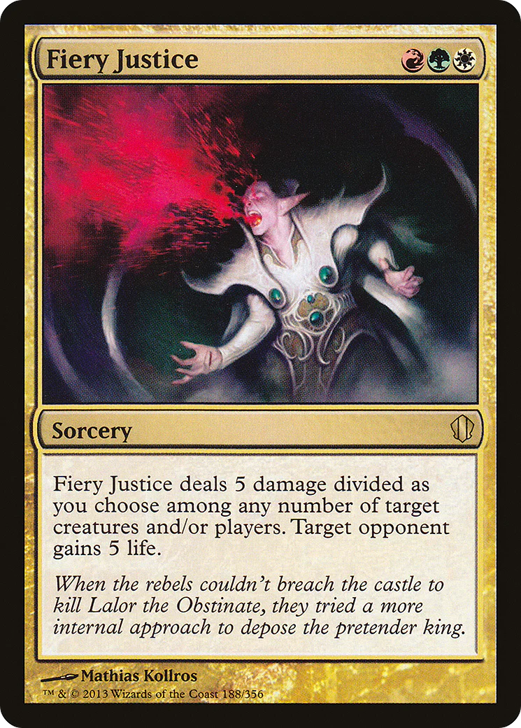 Fiery Justice (C13-188)  - Commander 2013