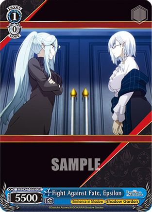Fight Against Fate, Epsilon (SR) (EIS/SX07-078S) - The Eminence in Shadow