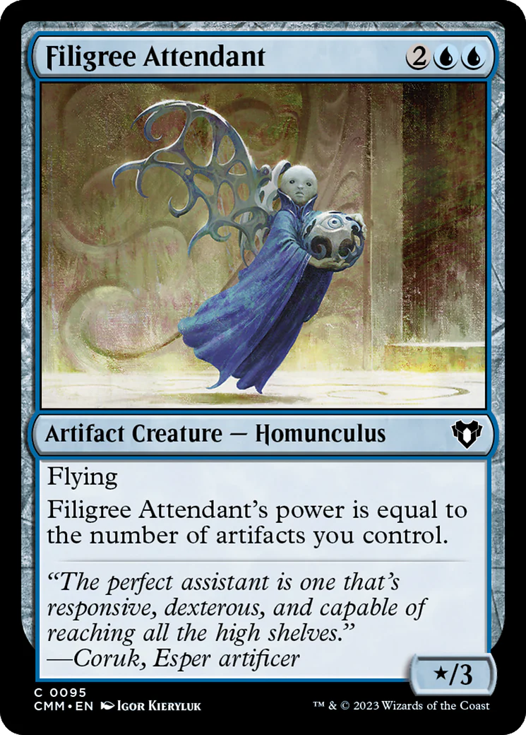 Filigree Attendant (CMM-095) Foil - Commander Masters