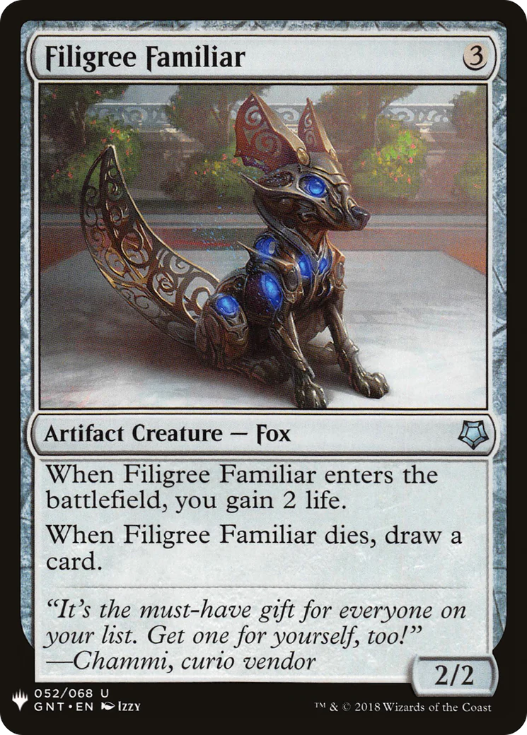 Filigree Familiar (LIST-GNT-52)  - The List