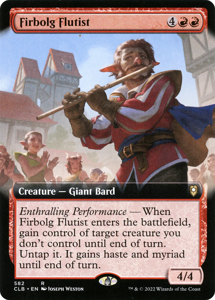 Firbolg Flutist (Extended Art) (CLB-582)  - Commander Legends: Battle for Baldur's Gate: (Extended Art)