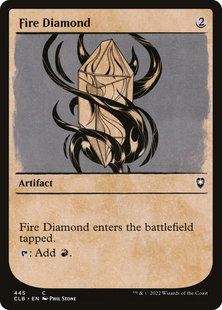 Fire Diamond (Showcase) (CLB-445)  Foil - Commander Legends: Battle for Baldur's Gate: (Showcase)