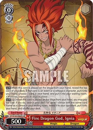 Fire Dragon God, Ignia (SR) (FT/S120-E060S SR) - FAIRY TAIL 100 YEARS QUEST