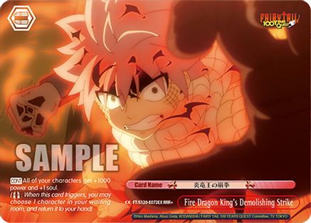 Fire Dragon King's Demolishing Strike (RRR+) (FT/S120-E072EX RRR+) - FAIRY TAIL 100 YEARS QUEST
