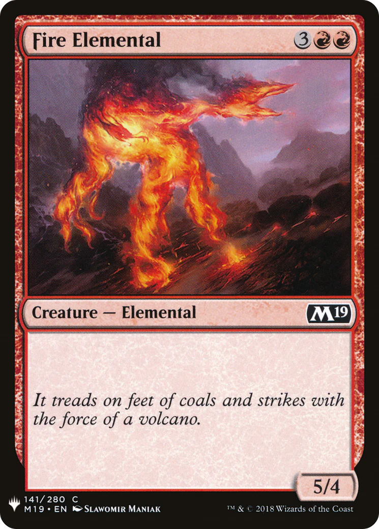 Fire Elemental (LIST-M19-141)  - The List