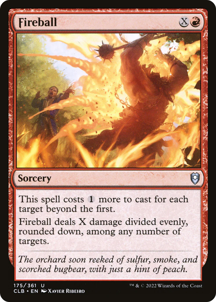 Fireball (CLB-175)  Foil - Commander Legends: Battle for Baldur's Gate