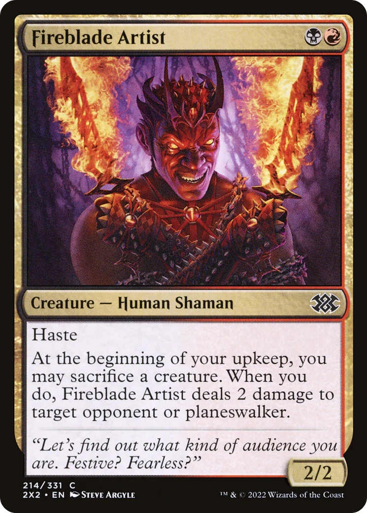Fireblade Artist (2X2-214)  Foil - Double Masters 2022