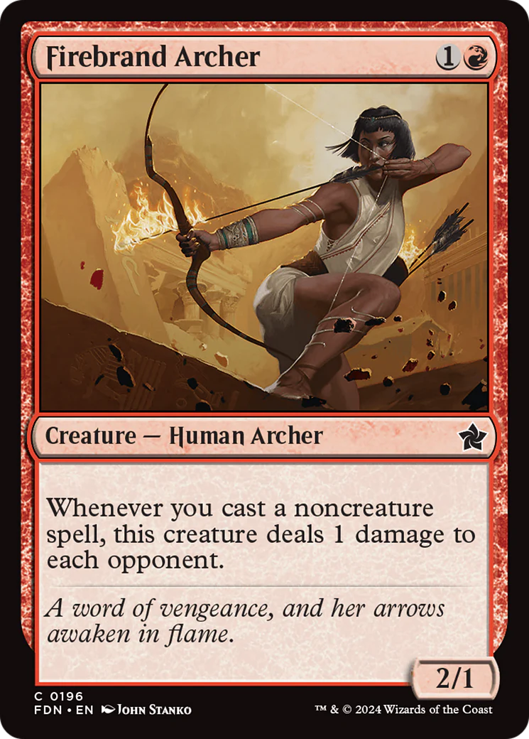 Firebrand Archer (FDN-196)  Foil - Foundations
