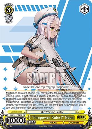 "Firepower Rules!" Neon (NIK/S117-TE10 TD) - GODDESS OF VICTORY: NIKKE