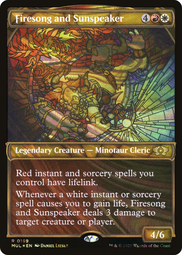 Firesong and Sunspeaker (Halo Foil) (MUL-169)  Foil - Multiverse Legends: (Showcase)