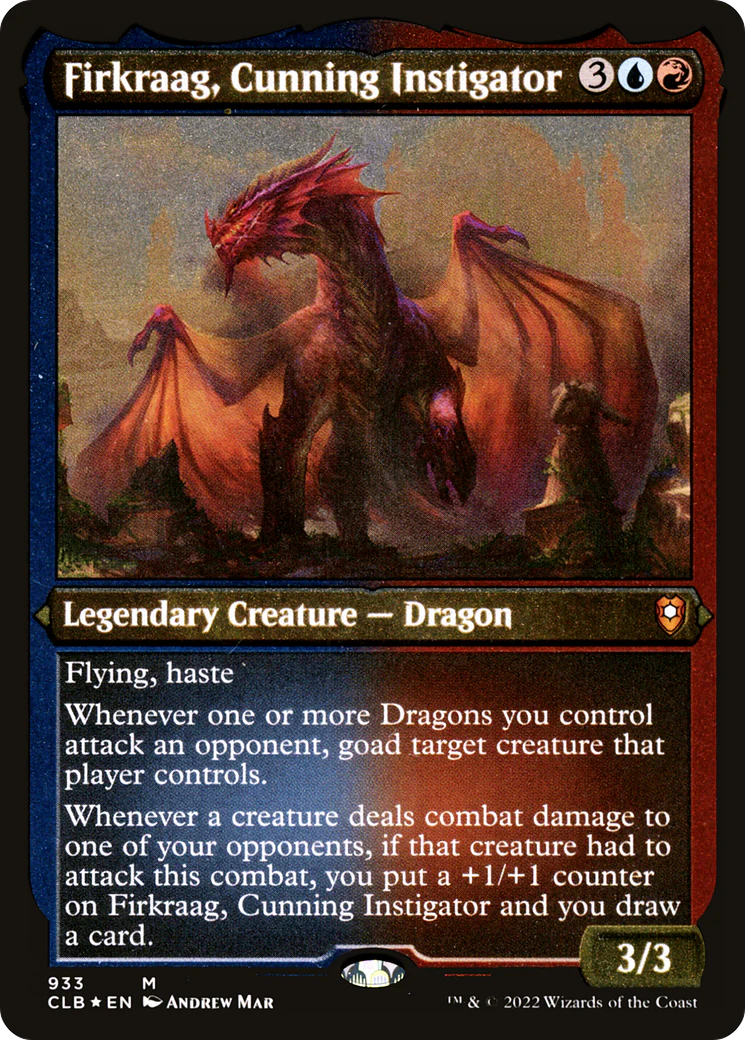 Firkraag, Cunning Instigator (CLB-933)  Etched Foil - Commander Legends: Battle for Baldur's Gate